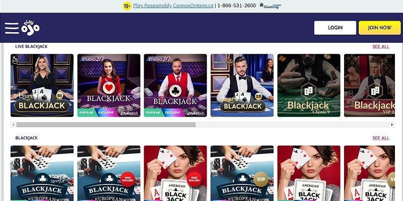PlayOJO screenshot